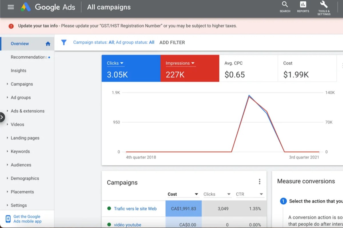 Google Ads Campaign Optimization & Performance Growth Portfolio